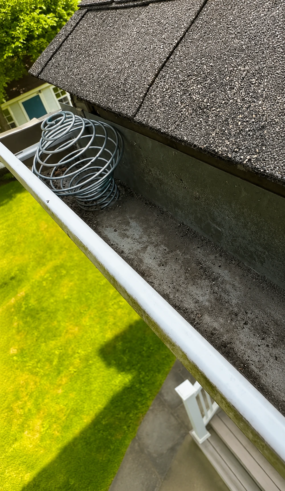 Downspout fully cleared and draining - Riviera Santa Barbara